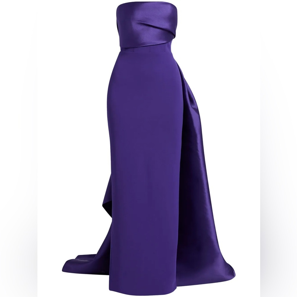 Solace London Purple Strapless Gown for Weddings